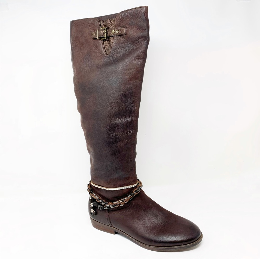 OTBT Trout Creek Tall Riding Boot Brown Leather